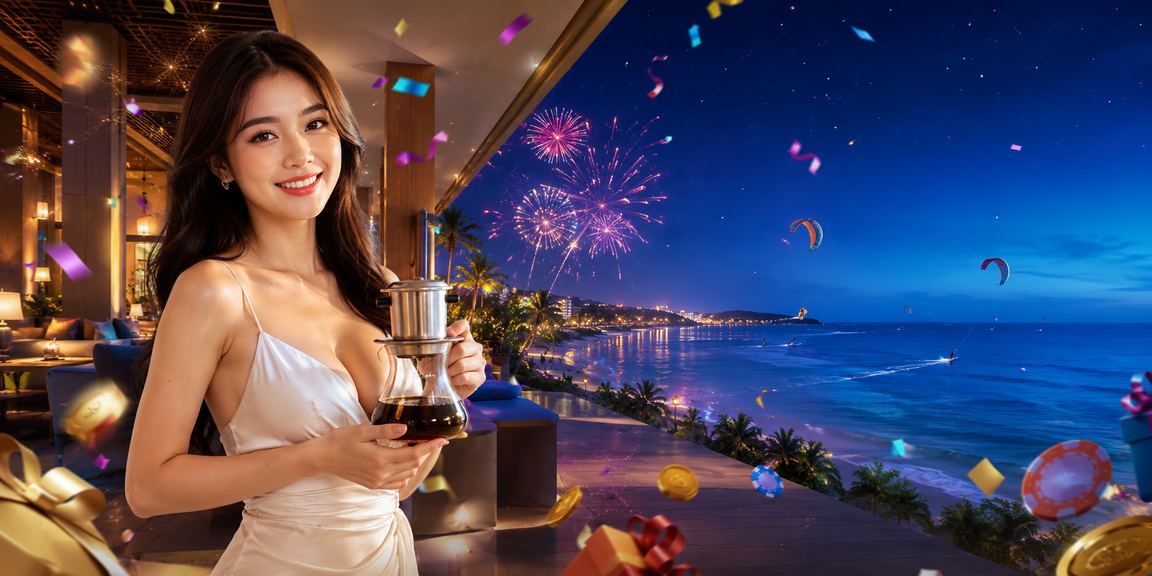Người dùng tại Mũi Né thưởng thức cà phê và theo dõi cá cược thể thao trên điện thoại